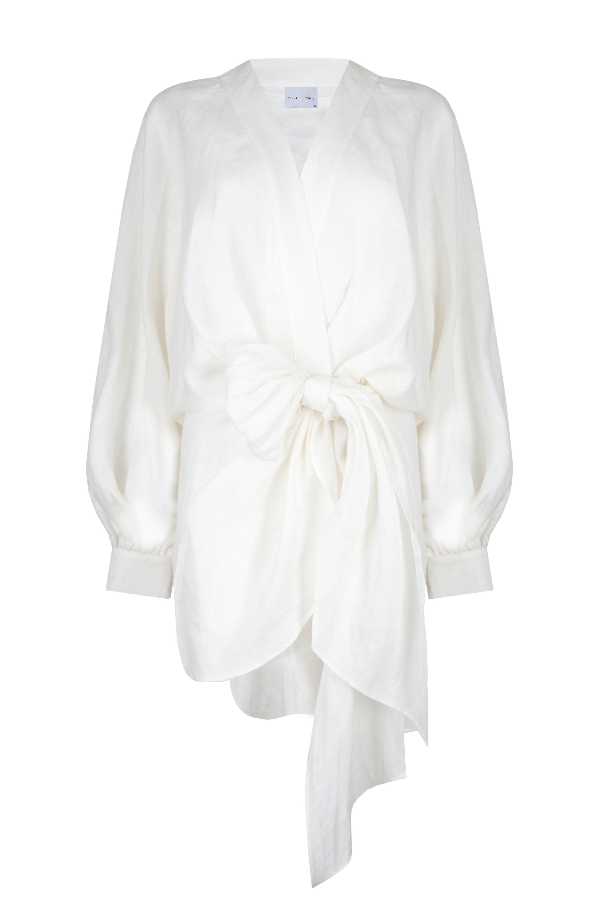 piece of white peony linen dress Peony Dress